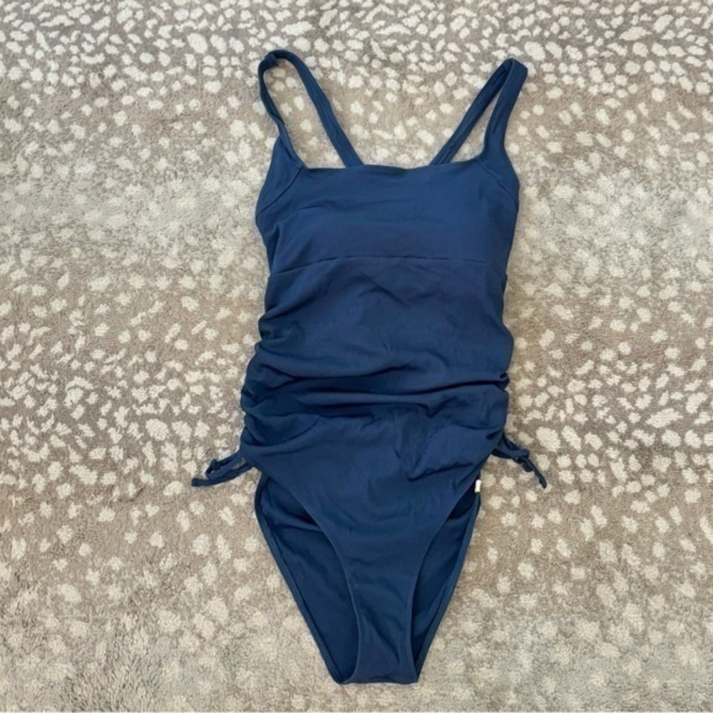 Summersalt The Maternity Cinched Current Navy Dee… - image 3